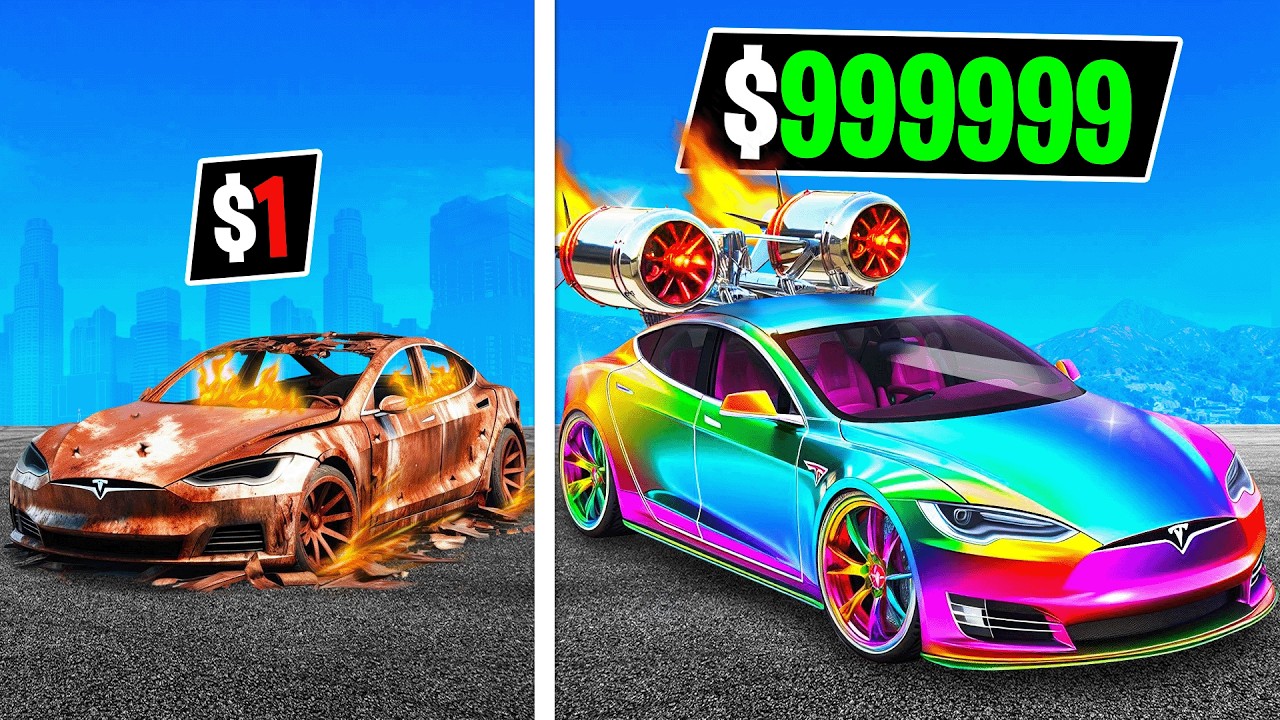 $1 to $1,000,000 Tesla Rocket Car!