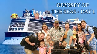 Boarding one of Royal Caribbean's NEWER Ships  The Odyssey of the Seas Day 1 Travel and Embarkation