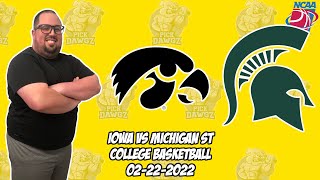 Iowa vs Michigan State 2/22/22 College Basketball Free Pick CBB Betting Tips