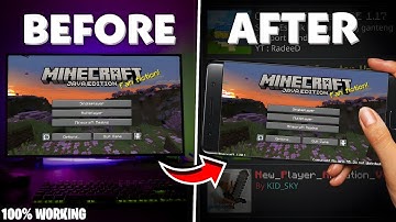 🔥 Minecraft MCPE into JAVA Edition 🤯 | Best Java UI Addon 🚀