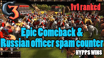 How to win against Russian officer rush | 1v1 ranked | Cossacks 3