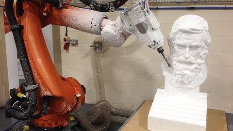Robot are making big sculptures. 😱| PowerMill Robot machining.