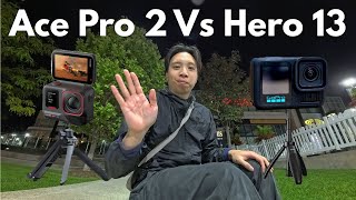 Insta360 Ace Pro 2 Vs Go Pro Hero 13 - Low Light Action Camera Comparison!