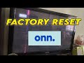 How to Factory Reset Onn TV to Restore to Factory Settings