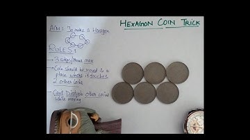 6 Coin Hexagon Puzzle (in 3 moves only) Tutorial by Henry Ernest Dudeney