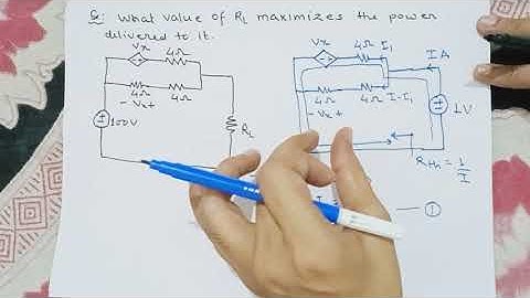 IES prelims Questions on maximum power transfer theorem part-5