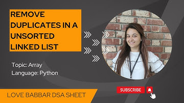 Remove duplicates in an unsorted linked list in python