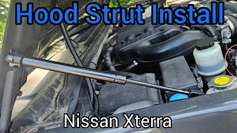 Nissan Xterra Hood Strut Install (Prop Rod Delete) | EASY DIY Gas Lift Kit 2005-2015