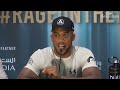 Anthony Joshua in tears after defeat to Oleksandr Usyk: 'I'm upset'