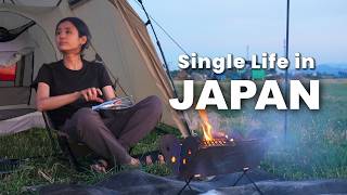 Solo Camping in Hokkaido 🇯🇵 | A Night by the Fire, Falling Asleep to Frog Songs