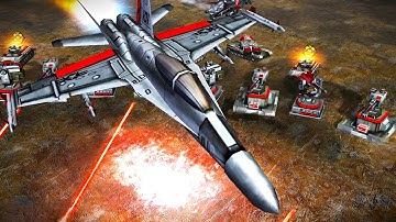 USA Laser Strikes Hard with Its Most Advanced Units | C&C Generals ZH - Contra X Mod - Skirmish Map