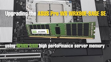 ASUS Pro WS WRX90E-SAGE SE Motherboard Memory Upgrades