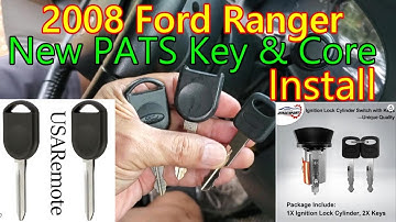 2001-2012 Ranger New Ignition Lock Cylinder and PATS Keys On-Board Programming Re-Key How To