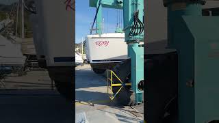 We Had to Haul Out our Lagoon 420 Catamaran for Maintenance day 1