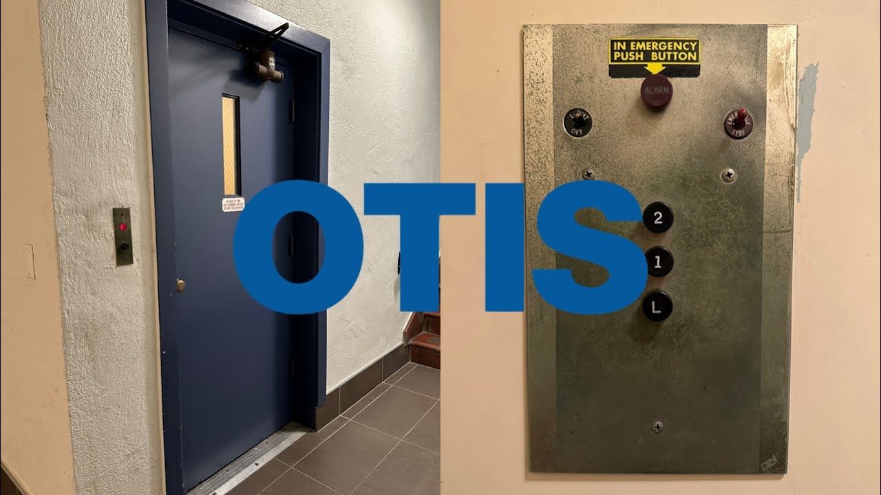 INSANE Otis Black Button Traction elevator @ 2110 Kittredge St Apartments - Berkeley, CA