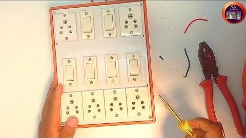 6 socket 6switch extension board!extension board ghar pe kaise banaye!sk Electric center
