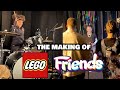 Playing the drums with LEGO Friends.