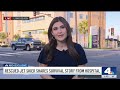 Rescued jet skier shares survival story from hospital