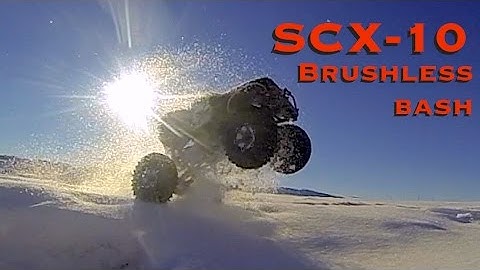RC CWR SCX-10 in Snow Motion Brushless Snow Bash