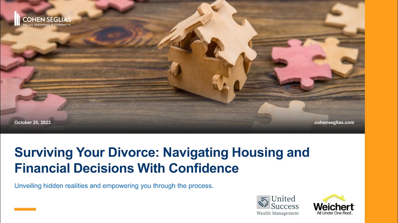 Surviving Your Divorce Navigating Housing and Financial Decisions With