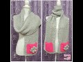 Sciarpone ai ferri con tasche 🧣🧶Maglia facile