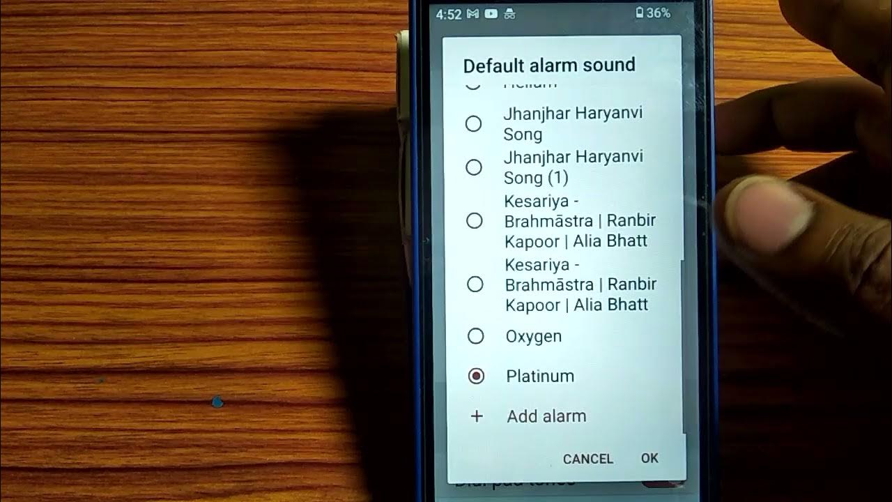 how to set default alarm customer sound,default alarm custom sound set ...