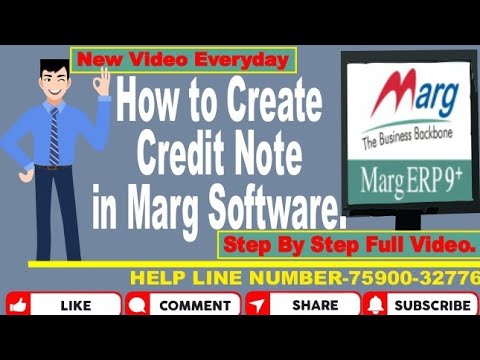 HOW TO CREATE A CREDIT NOTE IN MARG SOFTWARE | CREDIT NOTE IN MARG SOFTWARE FULL VIDEO