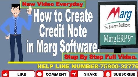 HOW TO CREATE CREDIT NOTE IN MARG SOFTWARE | CREDIT NOTE IN MARG SOFTWARE FULL VIDEO.