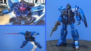 【機動戦士ガンダム外伝THE BLUE DESTINY】蒼い死神が立体化！HGUC 1/144 ブルーディスティニー1号機：素組み版