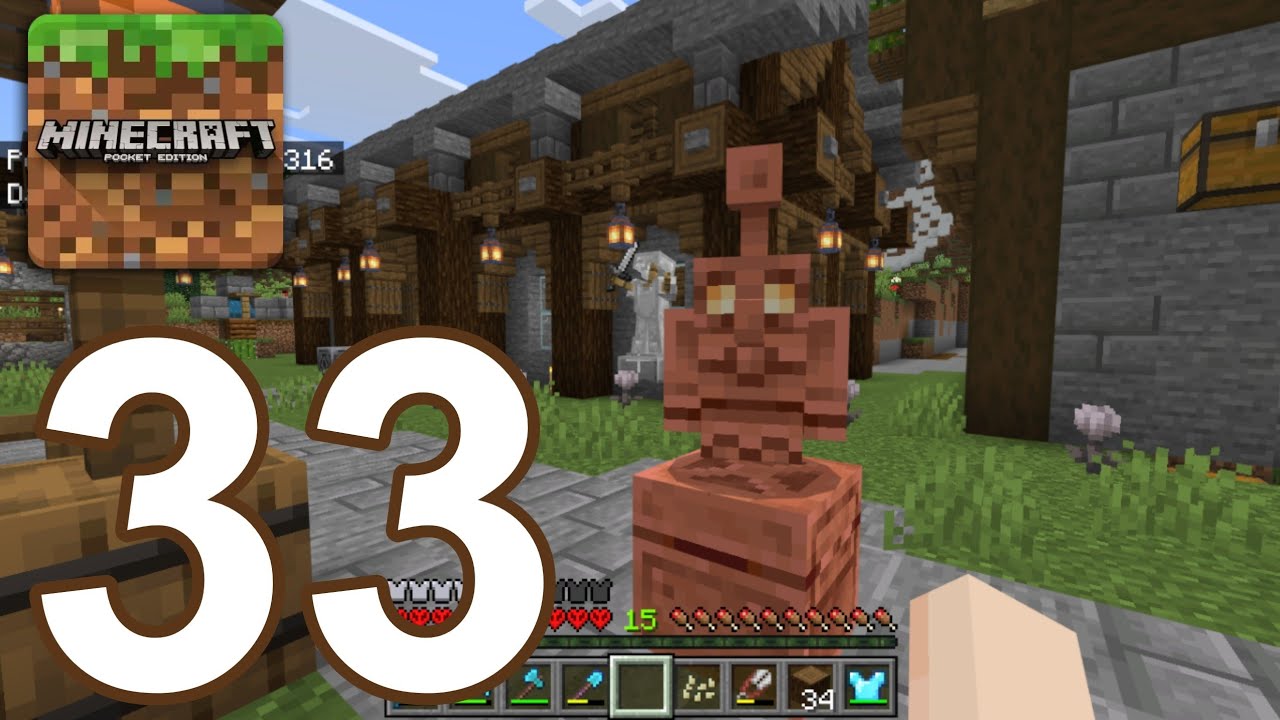 Minecraft: Bedrock Edition Part 33 - Gameplay Walkthrough Part - Copper Golem