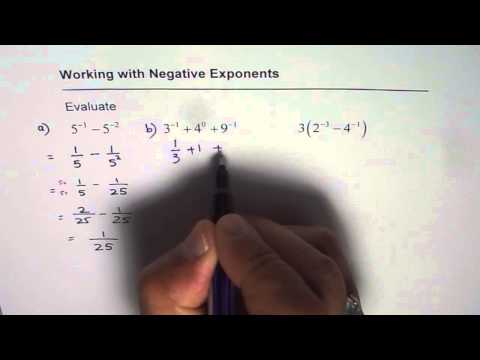 Multiplying Negative Exponents Using the Negative Exponent Rule! 