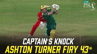 Captain’s Knock! Ashton Turner Finishes In Style ⚡| Islamabad vs Multan | M 4 | PSL 11 | MZB1K