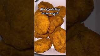 Mob of protesting chicken nuggets fyp trendingshorts funny chicken stupidstuff