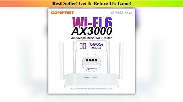 Hot Picks Comfast AX3000 WIFI6 Router Gigabit 24G5GHz 80211AX Wireless Signal Amplifier Booster