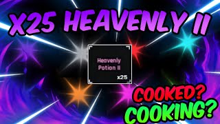 25 HEAVENLY 2 POTIONS! (INSANE LUCK!) | Sol's RNG