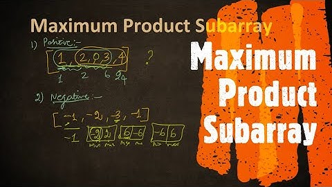 Maximum Product Subarray | LeetCode 152 | Coders Camp