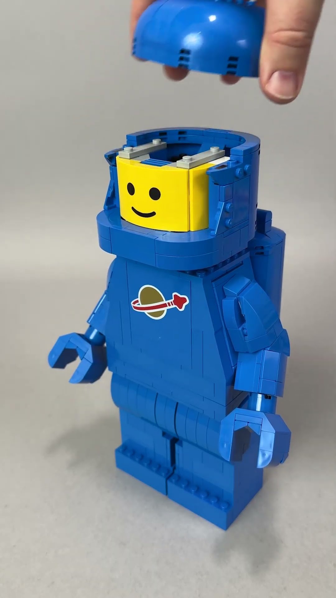 趣味 12345 LEGO 40921 Up-Scaled Blue Astronaut 🚀 #lego #legospace #astronaut