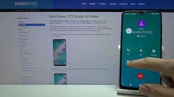ZTE Blade 10 Prime Incoming Call Screen & Options