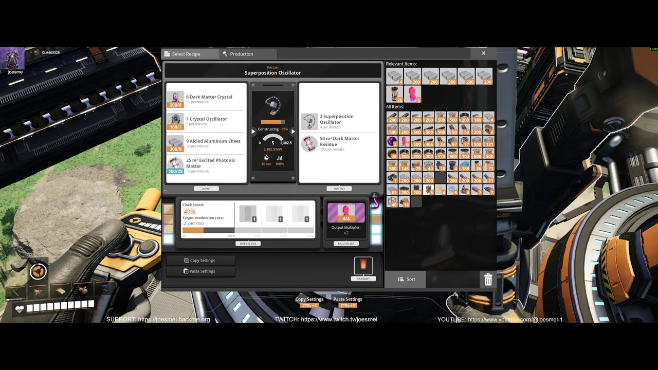 joe's live stream: Satisfactory v1.1.2.1 - 2nd run (part7)