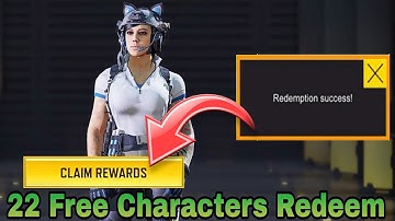 *NEW* September 2023 Redeem & Claim FREE 22 Characters in Call Of Duty Mobile 2023
