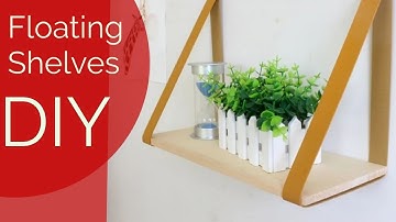 Easy DIY Floating Shelves | No Brackets Needed