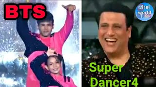 BTS of super dancer chapter 4 || husn hai suhana || florina and tushar shetty