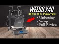 Weedo X40 - IDEX 3D Printer - Unboxing, Setup & Testing (Honest Review)