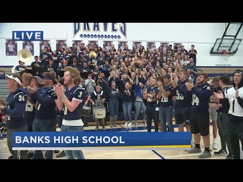 Joe V. and Banks High School students get peppy, ready to cheer for Friday Night Lights