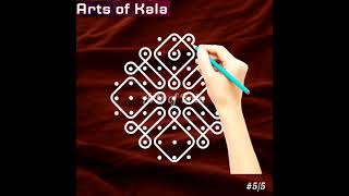 9 X 3 Dots Friday New Beginners Ku Kolaminnovative Daily Kambi Kolam 9X3 Pullisukravara Muggulu