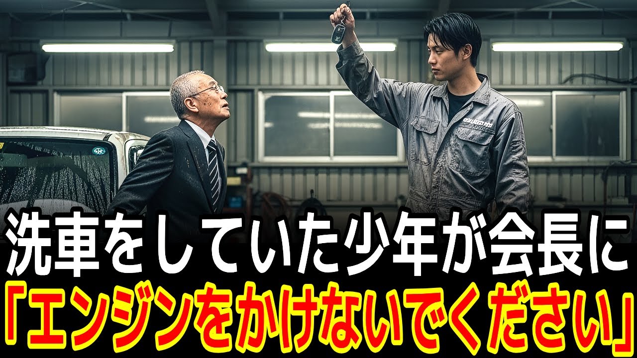 洗車をしていた少年が会長に「エンジンをかけないでください」|感動の実話|衝撃の逆転劇|人生ドラマ|