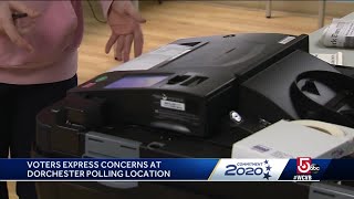 Voters express concern at Boston polling location