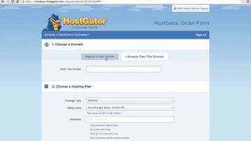 How to register your domain and web hosting on HostGator