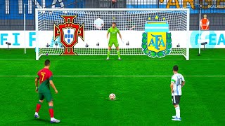 FIFA 23 ! PORTUGAL VS ARGENTINA ! RONALDO VS MESSI I PENALTY SHOOTOUT ! PC GAME NEXT GEN 4K!