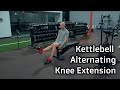 Alternating Kettlebell Knee Extension